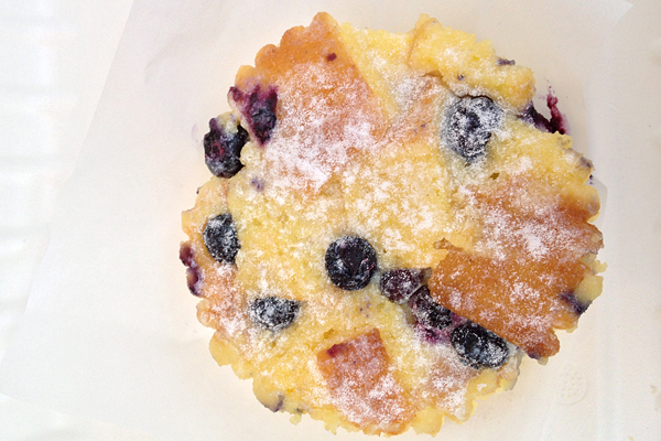 Gluten-free blueberry bread pudding