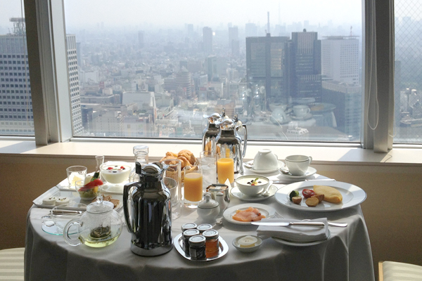 Room service at the Park Hyatt Tokyo