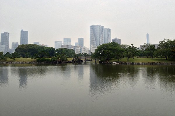 Ginza from Hama Rikyu Gardens