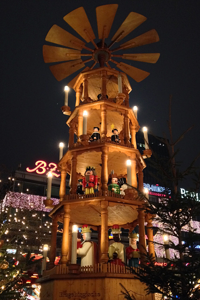 Giant pyramid at the City Christmas Market