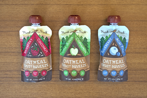 Munk Pack oatmeal fruit squeezes