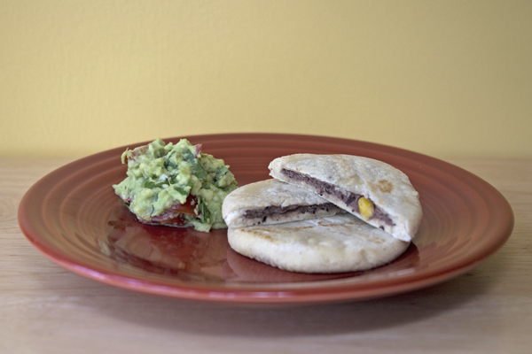 Tres Pupusas black bean and sweet corn