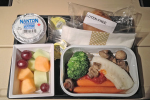 Etihad Airways gluten-free meal